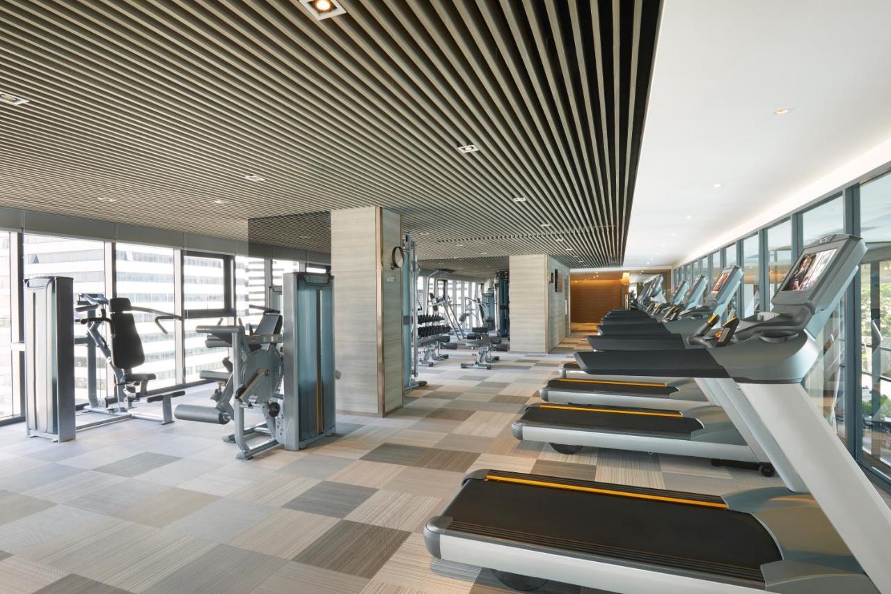 Somerset Rama 9 Бангкок Экстерьер фото The gym at the 1000m² Club